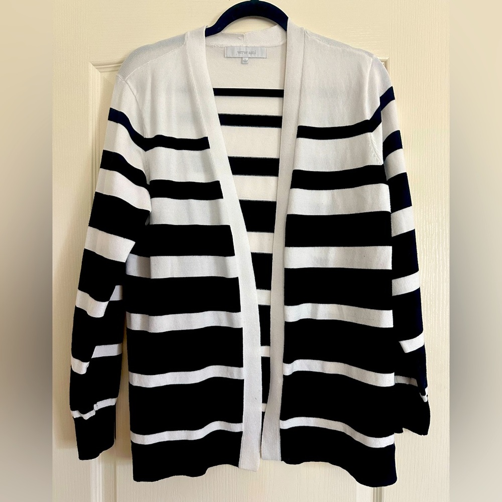 Striped Black and White Women's Sweater